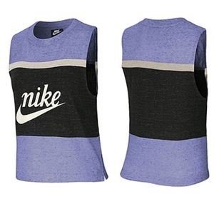 ❤ NIKE Crew Neck Sleeveless Tank Top